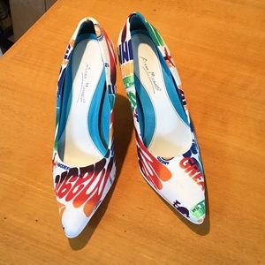 Funky fabric pumps